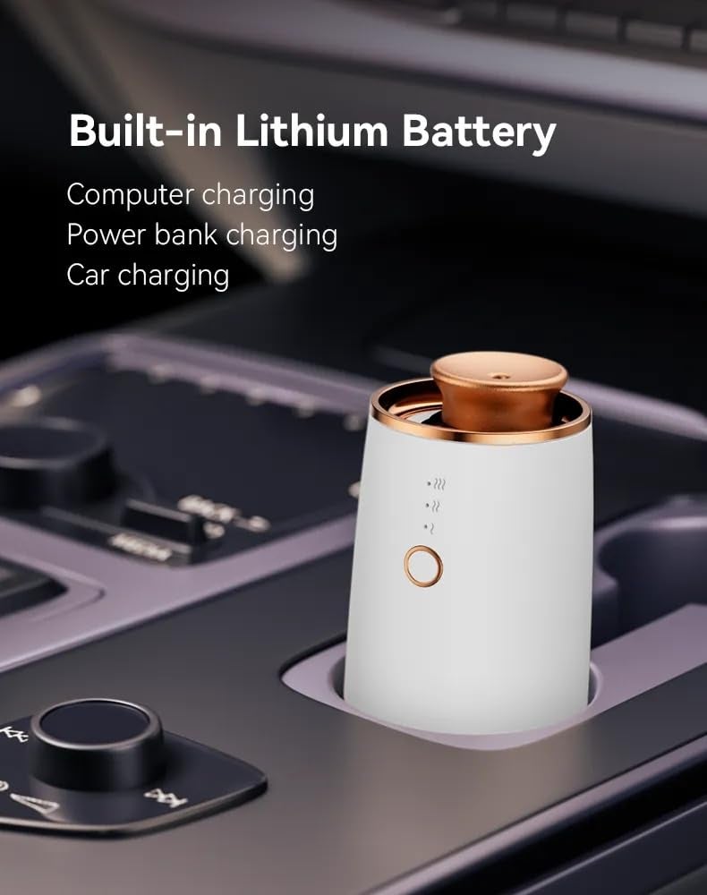 AJUK Wireless Waterless Essential Oil Diffuser 8 Hours Runtime Auto Shut Off 3 Mist Modes Aromatherapy Electric Diffuser for Home Office Car and Bedroom - Image 4
