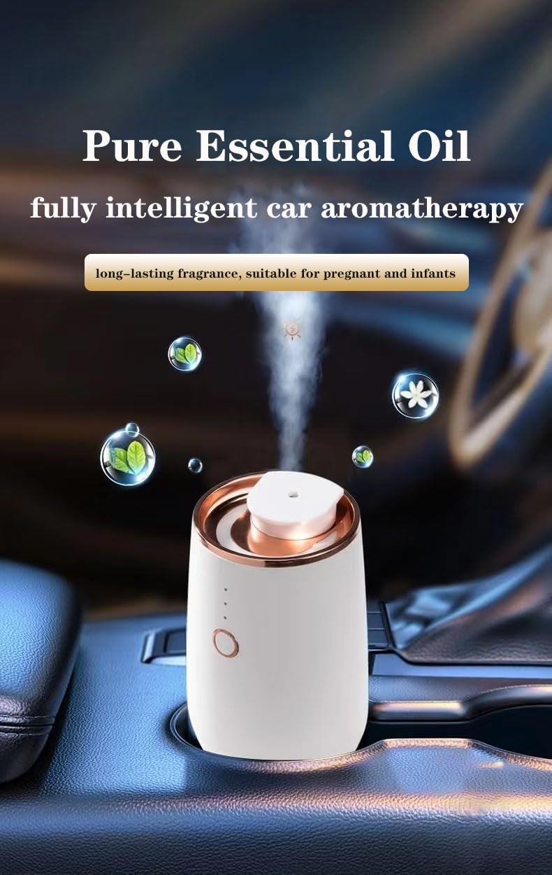 AJUK Wireless Waterless Essential Oil Diffuser 8 Hours Runtime Auto Shut Off 3 Mist Modes Aromatherapy Electric Diffuser for Home Office Car and Bedroom - Image 3