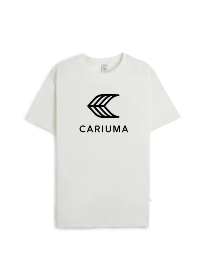 كاريوما تيشيرت أوف وايت بشعار أسود