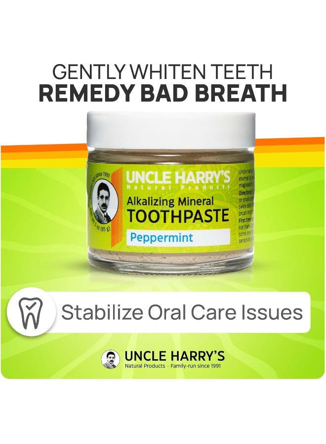 Uncle Harry's UNCLE HARRY Peppermint Toothpaste, 2 OZ - Image 3