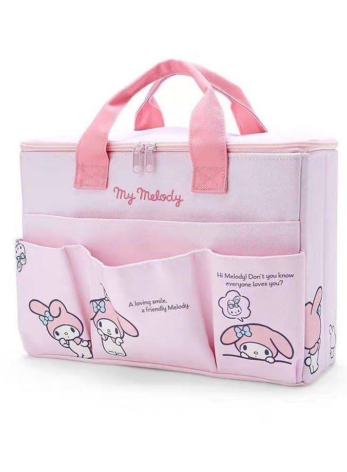 عام حقيبة يد من القماش بالتصميم كاريكاتيري، حلوة، بأشكال كلب باللون المرلو أو البهارات أو كولومي، حقيبة تخزين محمولة وممتعة وجميلة - Image 1