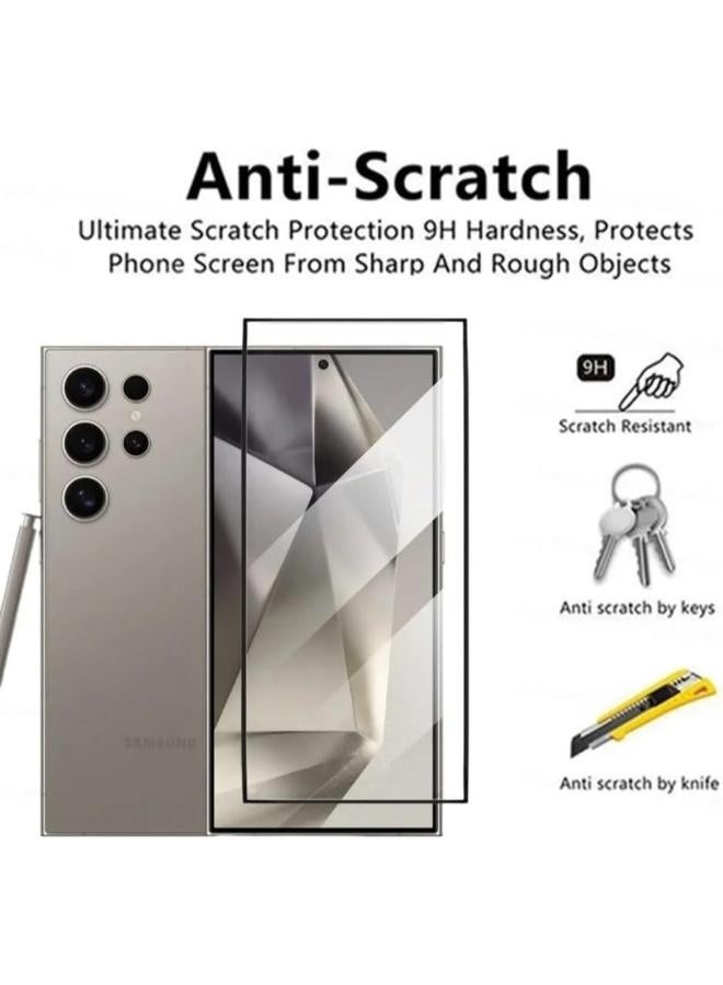 واقي شاشة لموبايل جالكسي اس 23 الترا (Galaxy S23 Ultra) مضاد للكسر و الخدش و بوضوح عالي HD, حماية قصوى للشاشة من الخدوش والكسر - Image 2