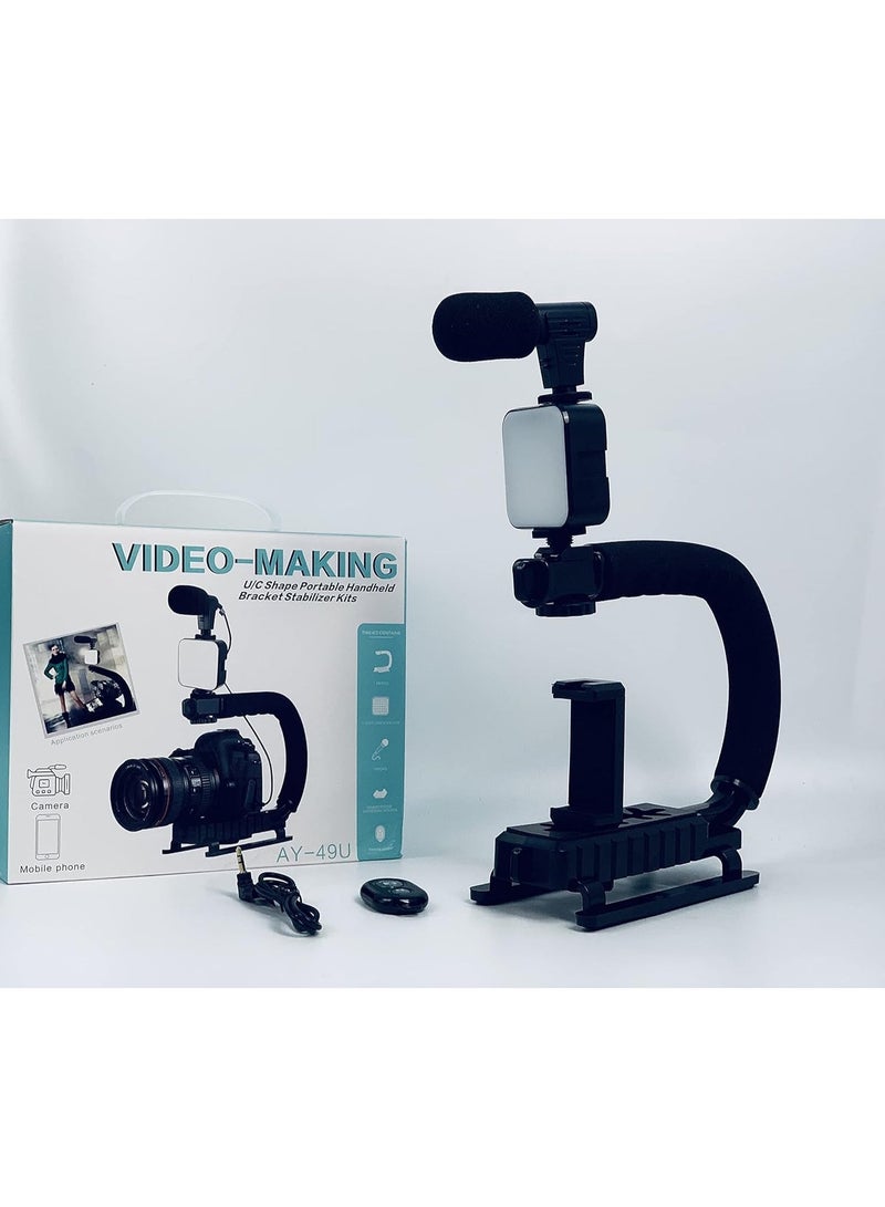 Advanced Mounting System with Triple Cold Shoe Slots for Professional Audio, Light, and Monitor Setup - Image 2