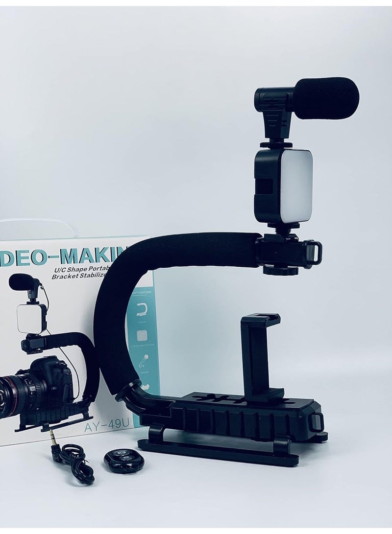 Advanced Mounting System with Triple Cold Shoe Slots for Professional Audio, Light, and Monitor Setup - Image 3