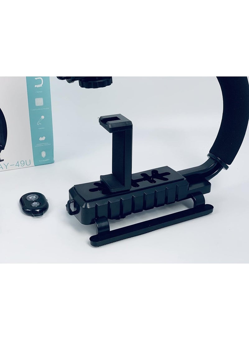 Advanced Mounting System with Triple Cold Shoe Slots for Professional Audio, Light, and Monitor Setup - Image 5