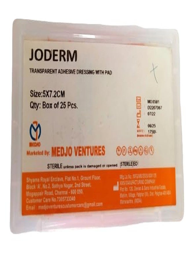 ضمادات جوميد الشفافة المقاومة للماء مع وسادة، المقاس: 5 × 7.2 سم، (8 قطع) - Image 5