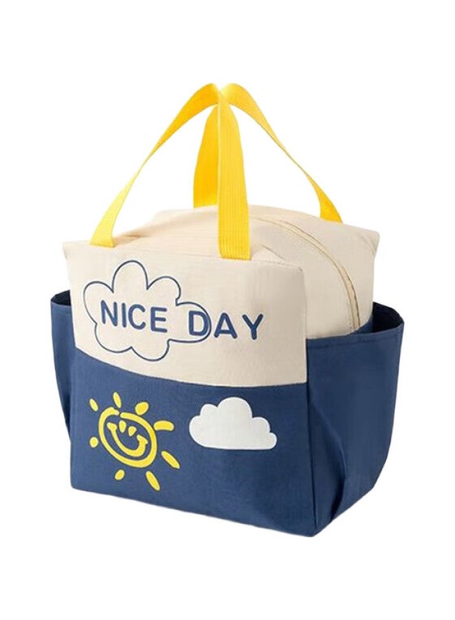 Mengting Insulated Lunch Bag, Office Worker Lunch Box Storage Bag, Picnic Bag, Elementary School Student Lunch Box, Meal Bag, Bento Bag, Thermos Box Bag - Image 1