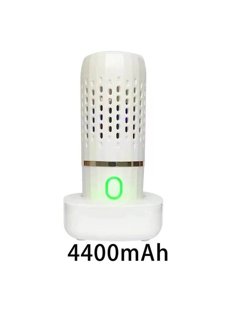 AROAQ Wireless Food Cleaning Machine, Portable Ultrasonic Fruit Vegetable Washing Machine, Rechargeable IPX7 Waterproof Food Sterilization Device Suitable For Outdoor Picnic, (4400mah, White) - Image 1