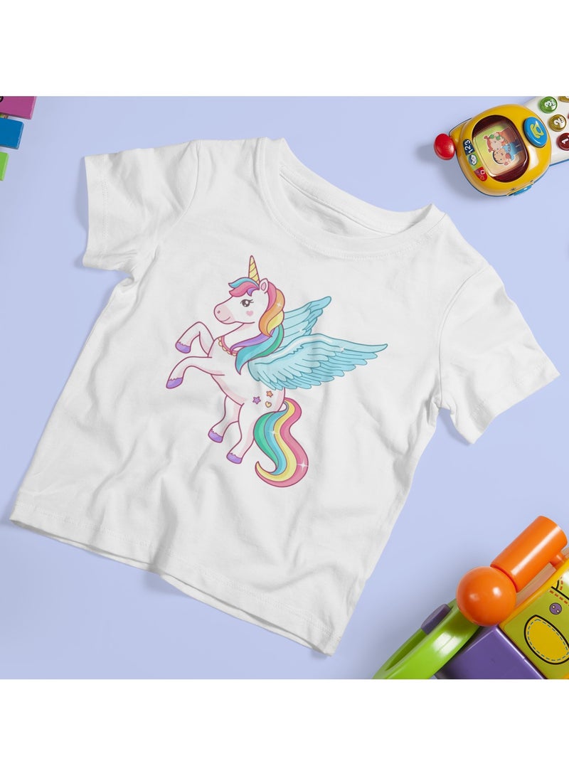 ZOOM تصميم تي شيرت مستوحى من اليونيكورن للأطفال السحريين