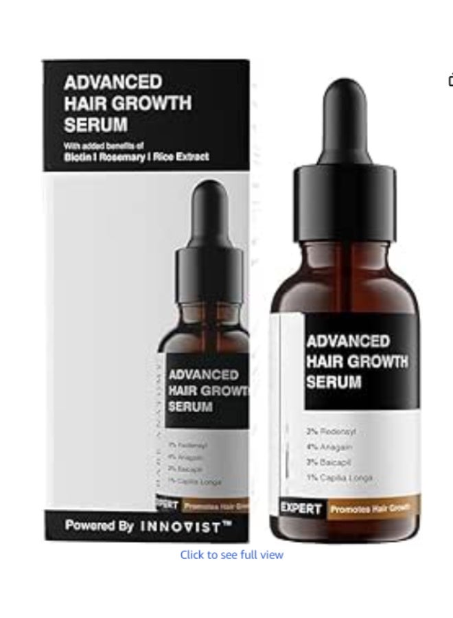 مصل باير أناتومي المتقدم لتحفيز نمو الشعر | 3% ريدنسيل - نتائج أفضل بمقدار ضعفين من المينوكسيديل | + 4% أناجين + 3% بايكابيل | إكليل الجبل، البيوتين | مصل لتحفيز نمو الشعر والتحكم في تساقطه للنساء والرجال | 30 ملليлитر - Image 1