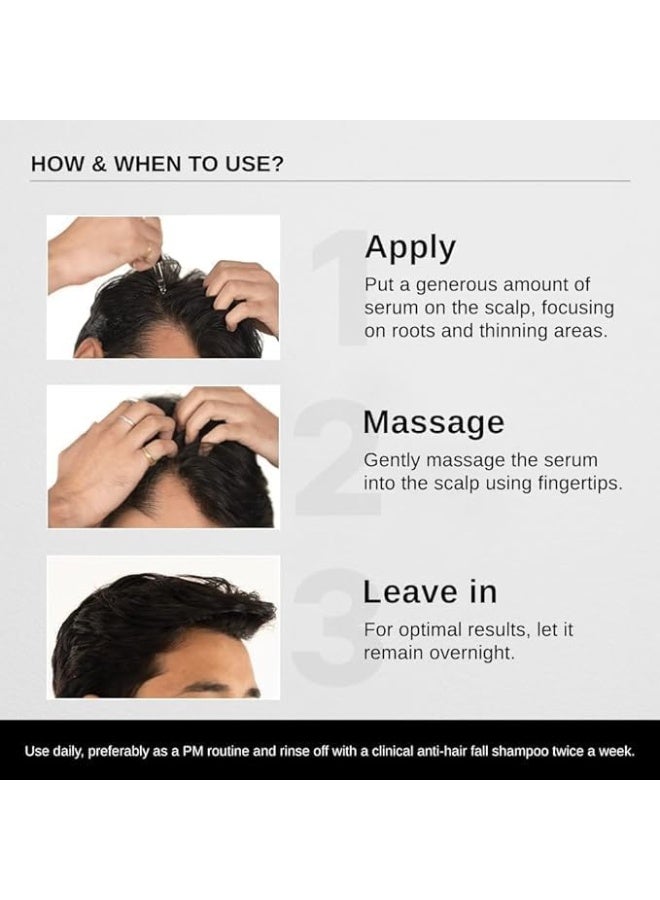 مصل باير أناتومي المتقدم لتحفيز نمو الشعر | 3% ريدنسيل - نتائج أفضل بمقدار ضعفين من المينوكسيديل | + 4% أناجين + 3% بايكابيل | إكليل الجبل، البيوتين | مصل لتحفيز نمو الشعر والتحكم في تساقطه للنساء والرجال | 30 ملليлитر - Image 5