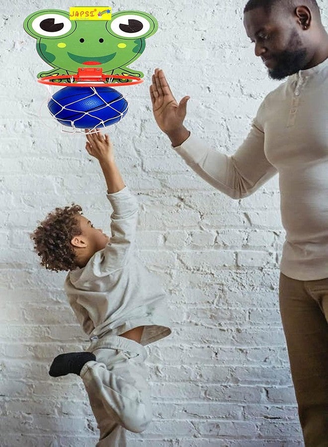 JAPSI Ball with Net for Kids (Turtle Print) | Basket Ball Kit for Kids | Wall Hanging Basket Ball Net with Ball | Basket Ball Toys for Kids 3 Years | Basket Ball Hoop for Kids Indoor | - Image 2