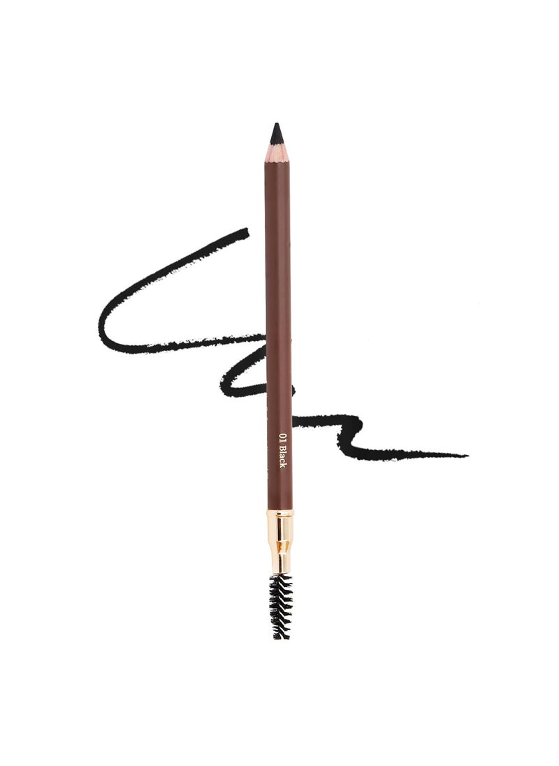 Bodermincer 1 pcs Makeup Eyebrow Enhancer 12H Long Lasting Sweat Waterproof Eyebrow Pencil Pen Dark Brown Eye Brow Pencil 5 Colors to Choose 1 Black 