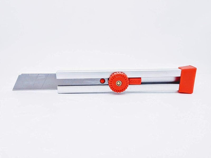 Definite قاطع معدني ثقيل غير قابل للكسر من الألمنيوم بحجم 18 مم للمصنع والمنزل والمكتب (شفرات قابلة للاستبدال) (عبوة من 12 قاطع) - Image 3