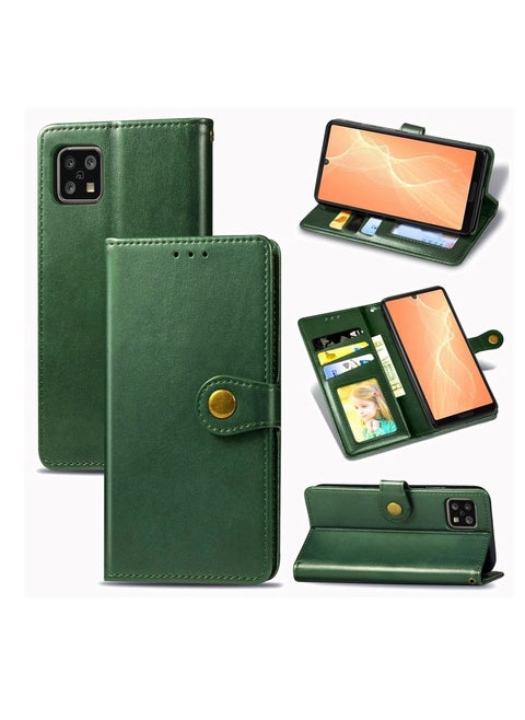 Phone Case for Sharp AQUOS Sense8, with Card Slots, Bracket, TPU + PU Leather, Flip Case Cover for Sharp AQUOS Sense 8