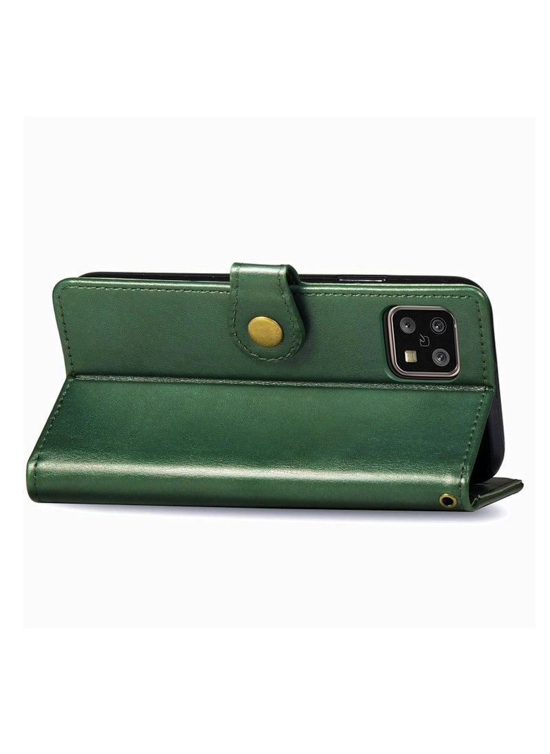 Phone Case for Sharp AQUOS Sense8, with Card Slots, Bracket, TPU + PU Leather, Flip Case Cover for Sharp AQUOS Sense 8
