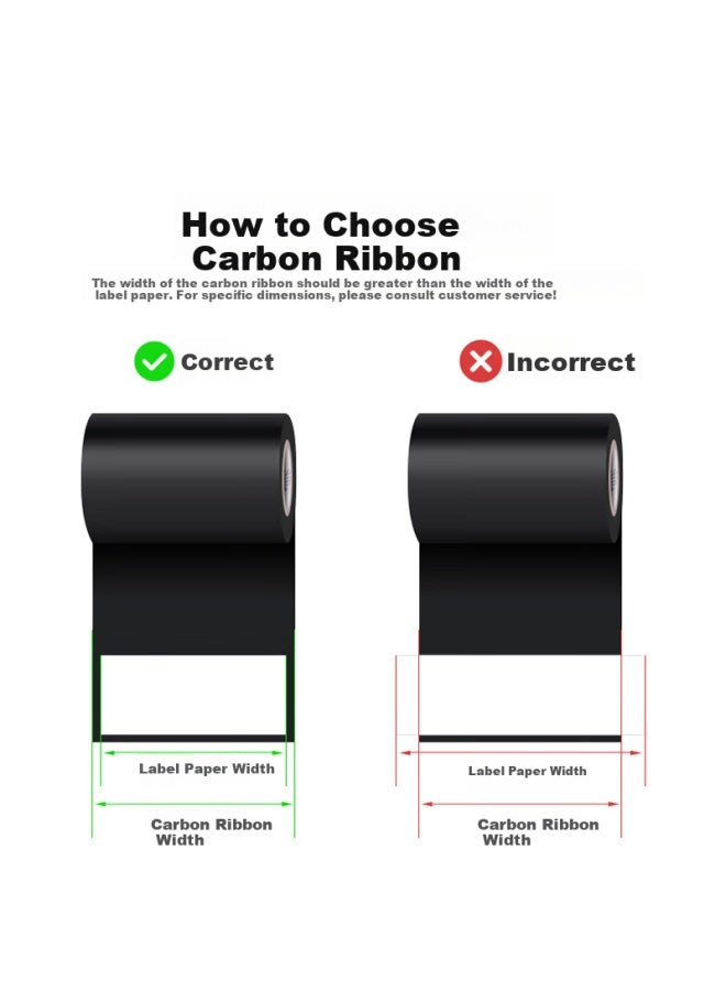Zebra Technologies Mm*300m Original Label Barcode Printer Ribbon, Mixed Toner Ribbon, Compatible With Zd888cr/zt210/zt411, Universal Consumables, A3501bk11030 - Image 1