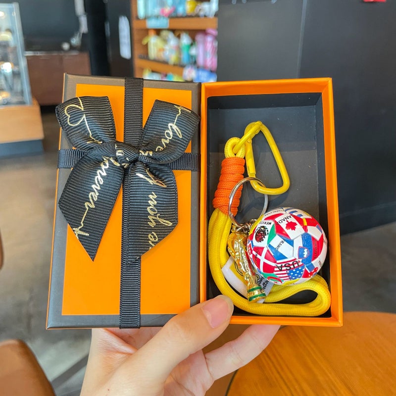 Creative World Cup Trophy Keychain, World Cup Souvenir, Football-themed Keychain, Small World Cup  Merchandise