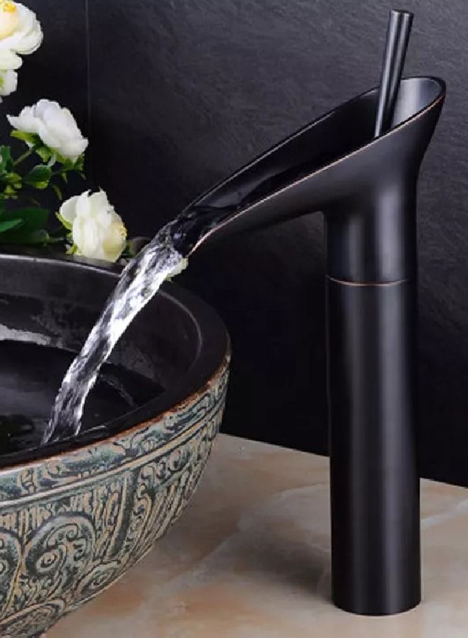Basin mixer with one handle high black antique - Image 4