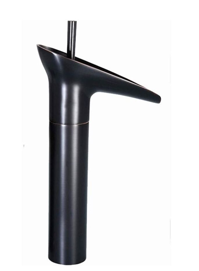Basin mixer with one handle high black antique - Image 1
