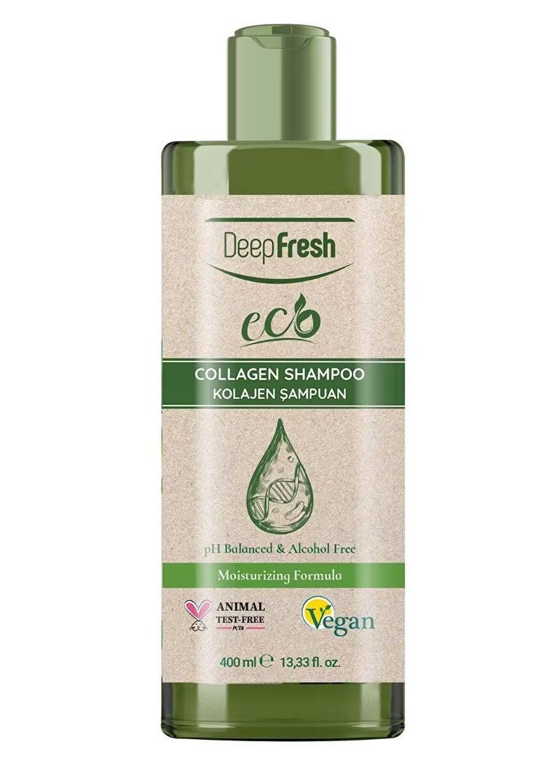 Deep Fresh Two Pieces of Eco  Collagen Shampoo 400 ml - Image 5