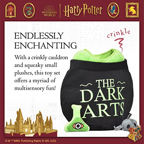 Harry Potter 10" Dark Arts Potion Burrow Toy | Harry Potter Dog Toy Dark Arts Cauldron with Plush Removable Parts | Harry Potter Dark Arts Cauldron, Potion, and Spider Toys for Dogs - Image 4