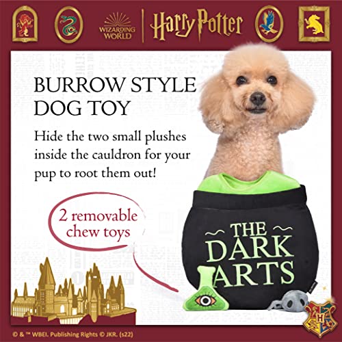 Harry Potter 10" Dark Arts Potion Burrow Toy | Harry Potter Dog Toy Dark Arts Cauldron with Plush Removable Parts | Harry Potter Dark Arts Cauldron, Potion, and Spider Toys for Dogs - Image 3