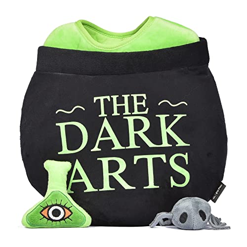 Harry Potter 10" Dark Arts Potion Burrow Toy | Harry Potter Dog Toy Dark Arts Cauldron with Plush Removable Parts | Harry Potter Dark Arts Cauldron, Potion, and Spider Toys for Dogs - Image 1