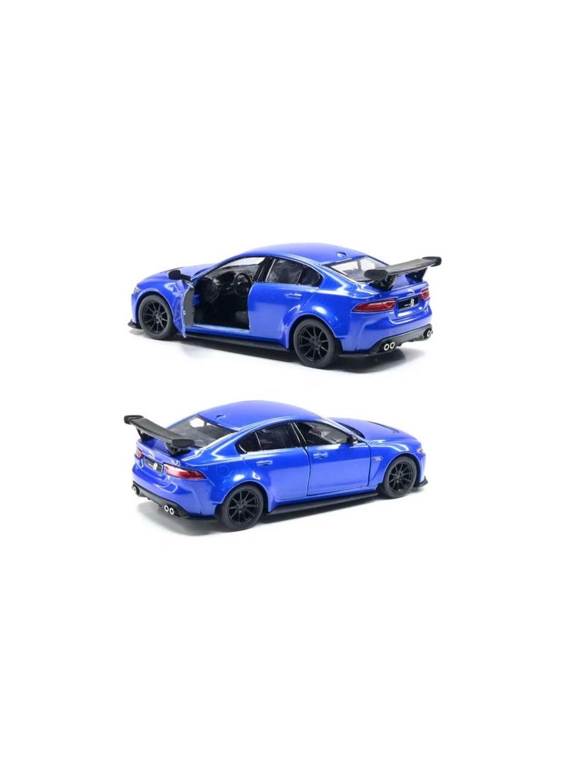 Kinsmart Pack of 12 Pcs 1:38 Scale Pull Back Action  Door Openable Alloy Metal Jaguar XE SV Project 8 Hardtop Collectible Toy Car - Image 4