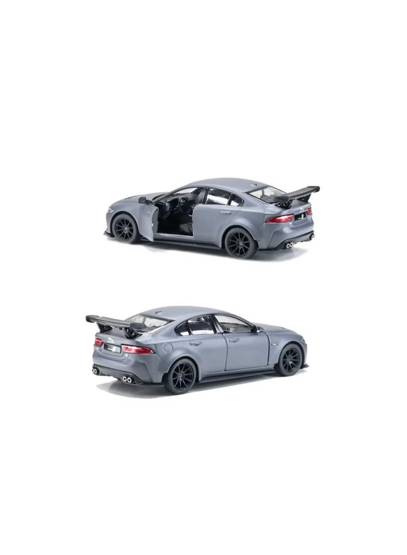 Kinsmart Pack of 12 Pcs 1:38 Scale Pull Back Action  Door Openable Alloy Metal Jaguar XE SV Project 8 Hardtop Collectible Toy Car - Image 5