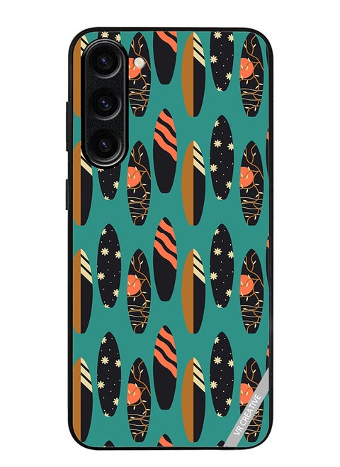 Protective Case Cover For Samsung Galaxy S23 FE Pattern With Surfboards Design Multicolour