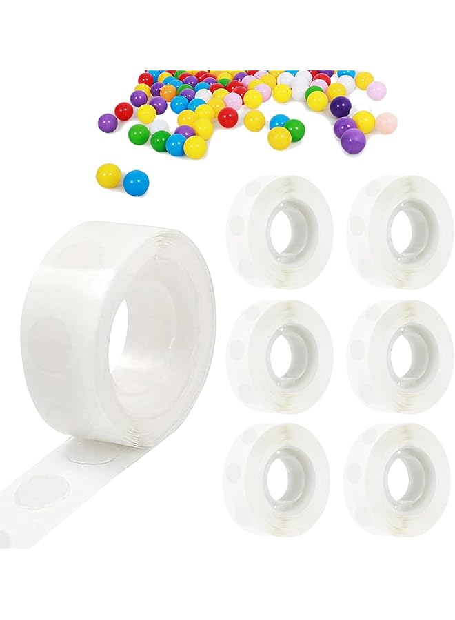 erorex 600 Pcs Balloon Glue Dots Double Sided Adhesive Dots Extra Strong Glue Dots Double Sided Stickers Glue Points Balloon Glue Dots For Birthday Party Wedding Decor Diy Scrapbooking Arts And Craf - Image 1