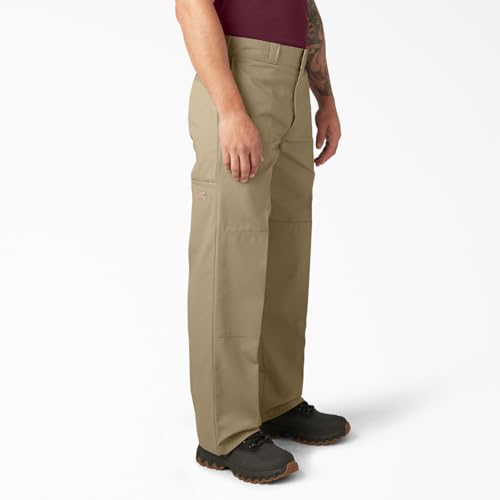 Dickies Men's Loose Fit Double Knee Twill Work Pant, Khaki, 44W x 30L - Image 3