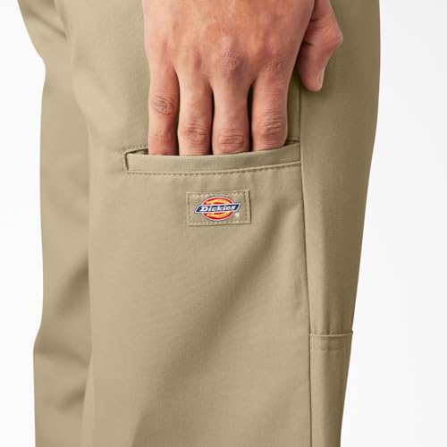 Dickies Men's Loose Fit Double Knee Twill Work Pant, Khaki, 44W x 30L - Image 4