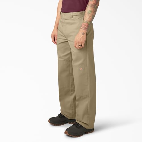 Dickies Men's Loose Fit Double Knee Twill Work Pant, Khaki, 44W x 30L - Image 2