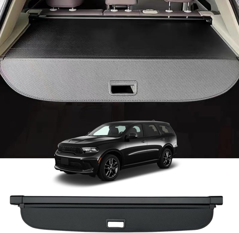 Okutech Retractable Cargo Cover for Dodge Durango 2011-2024 - Carbon Fiber Style - Image 1