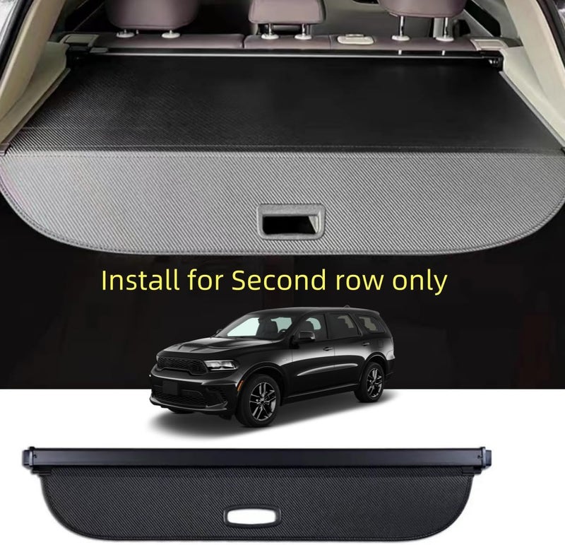 Okutech Retractable Cargo Cover for Dodge Durango 2011-2024 - Carbon Fiber Style - Image 3