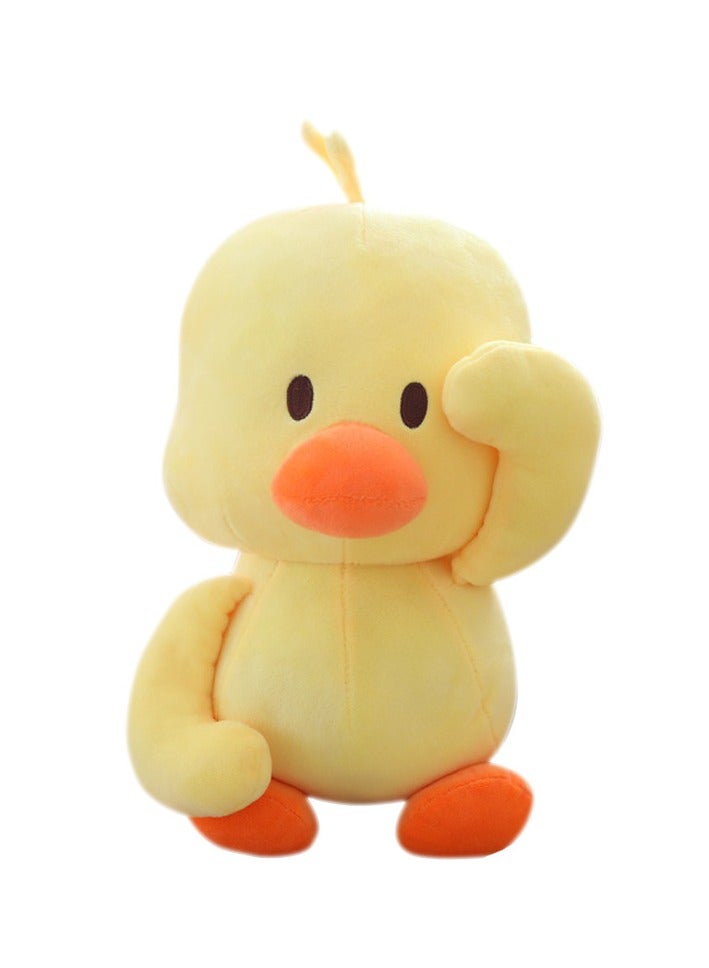 Small Yellow Duck Plush Toy Cute Duck Doll Throw Pillow, Children's Interesting Birthday Gift, Soft Stuffed Animal Toy 30 cm - Image 4