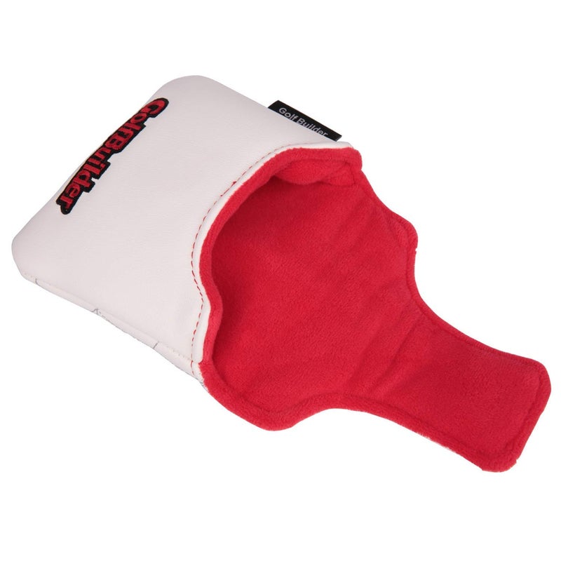 Golf Builder Spider Embroidery Golf Club Square Mallet Cover Spider Mallet Cover (White) - Image 3