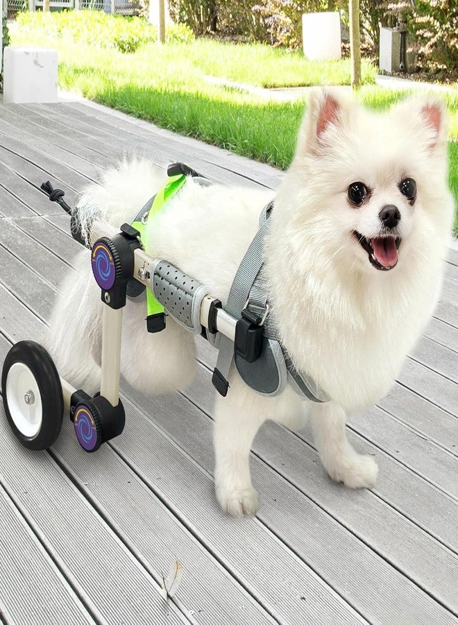 LetPetRun Adjustable Dog Wheelchair for Back Legs Mobility Support Lightweight Pet Wheelchair for Disabled Hind Legs Walking Stable Dog Cart for Pets, XX-Small White - Image 1