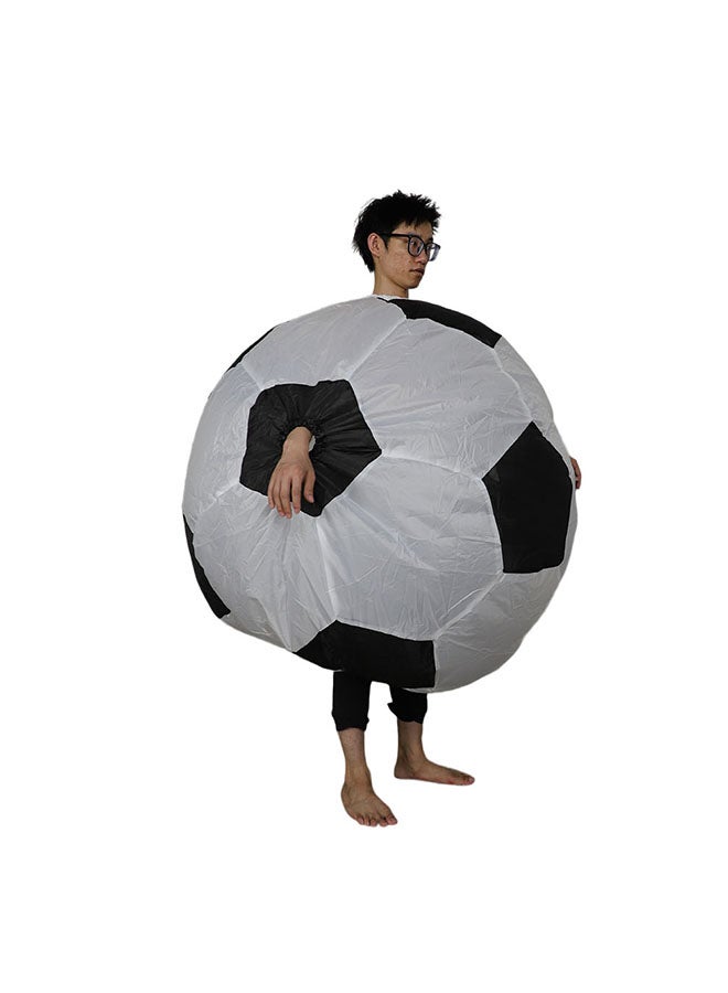 Athletiq بدلة قابلة للنفخ للبالغين، بدلة كاملة قابلة للنفخ لمهرجان التنكر، زي لحفلة الهالوين، زي تنكر للرجال والنساء، تصميم كرة القدم - Image 5