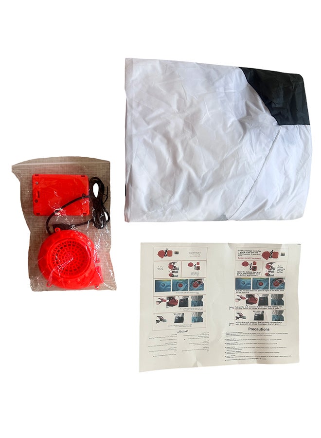 Athletiq بدلة قابلة للنفخ للبالغين، بدلة كاملة قابلة للنفخ لمهرجان التنكر، زي لحفلة الهالوين، زي تنكر للرجال والنساء، تصميم كرة القدم - Image 3