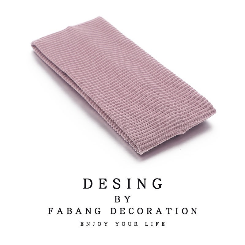Generic Ouyang Nana same style headband womens knitted headband European and American silk scarf sweat-absorbent running sports face scarf wholesale 9# light purple 