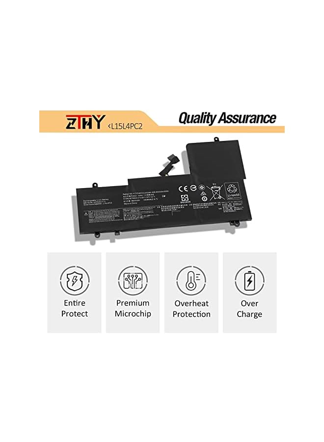 ZTHY 53Wh L15M4Pc2 L15L4Pc2 Laptop Replacement Battery For Lenovo Ideapad Yoga 710-14Ikb 710-14Isk 710-15Ikb 710-15Isk Series 5B10K90778 5B10K90802 7.64V 6960Mah 4 Cell - Image 5