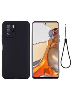 Case Cover For Xiaomi Redmi Note 10 Pro 5G CN Version / Poco X3 GT 5G Solid Color Liquid Silicone Dropproof Full Coverage Protective Case Black