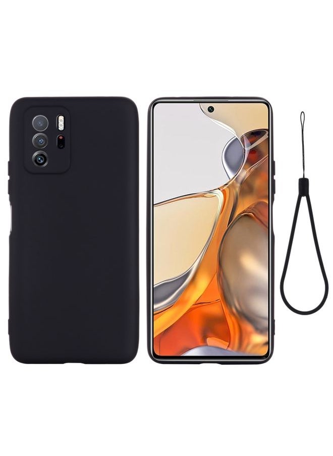 HuHa - Case Cover For Xiaomi Redmi Note 10 Pro 5G CN Version / Poco X3 GT 5G Solid Color Liquid Silicone Dropproof Full Coverage Protective Case Black - Image 1