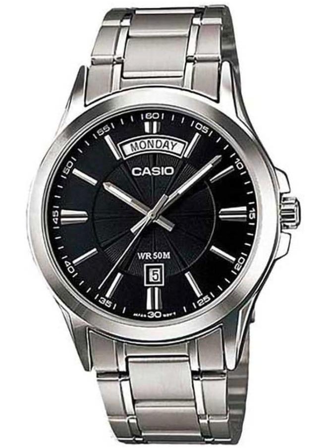 CASIO - Casio MTP-1381D-1AVDF For Men- Analog, Casual Watch, Grey Band, Analog Display - Image 1