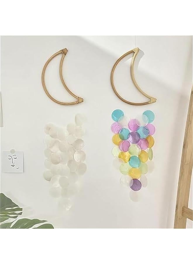 Wind Chime Circles, DIY Wind Chimes Long Lasting House Garden Wind Wind Chime Parts Transparent Top Circles of Wind Chime or Frames of Round Wind Chimes Patio Wind Chime Ring, Decorations  - Image 4