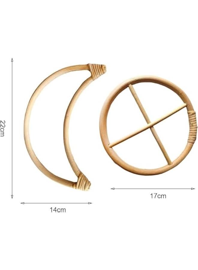 Wind Chime Circles, DIY Wind Chimes Long Lasting House Garden Wind Wind Chime Parts Transparent Top Circles of Wind Chime or Frames of Round Wind Chimes Patio Wind Chime Ring, Decorations  - Image 5