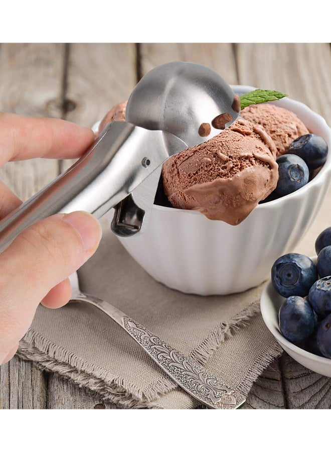Stainless Steel Ice Cream Scoop, With Trigger & Comfortable Handle, Dishwasher Safe, Perfect For DIY Ice Cream, Baking, Fruit, Frozen Yogurt - Image 5